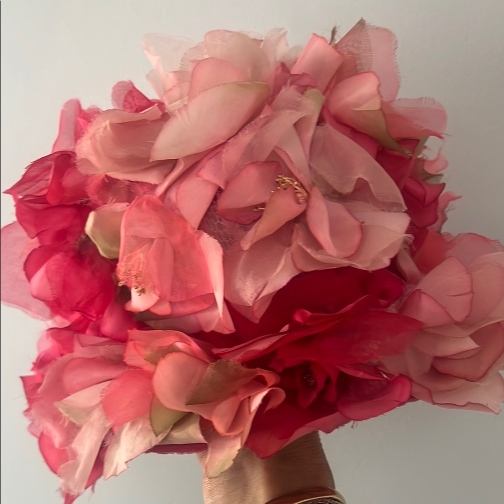 Vintage Elegant Pink Floral Women's Hat great Kentucky Derby hat!